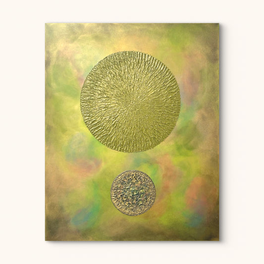 "I Sphere, Golden" Tavla - Original