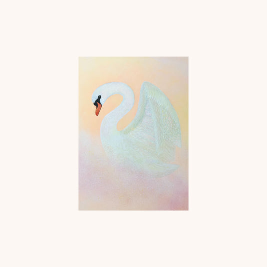 "Whisper Swan" Art Print