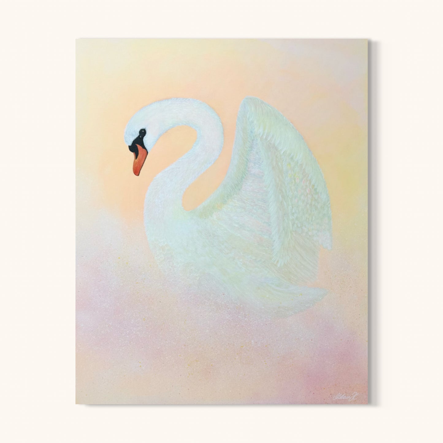 "Whisper, Swan" Tavla - Original